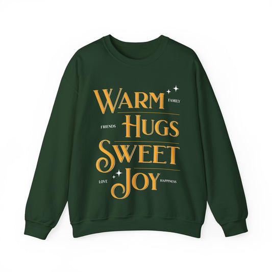 Warm Hugs Crewneck Sweatshirt (Unisex S-3XL) in Maroon
