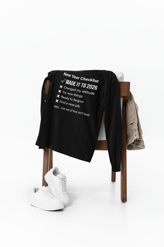 New Year Checklist Made It to 2026 Shirt in Athletic Heather