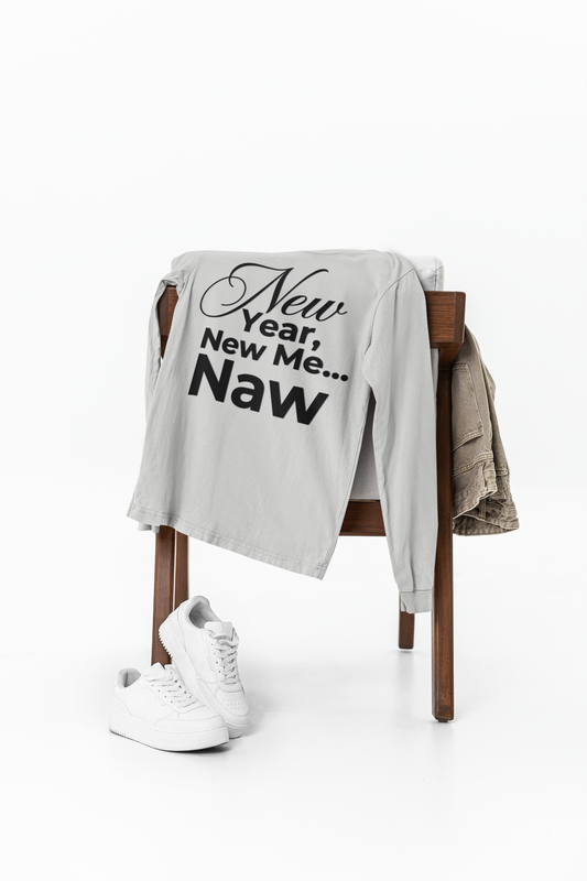 New Year New Me Naw Shirt in White