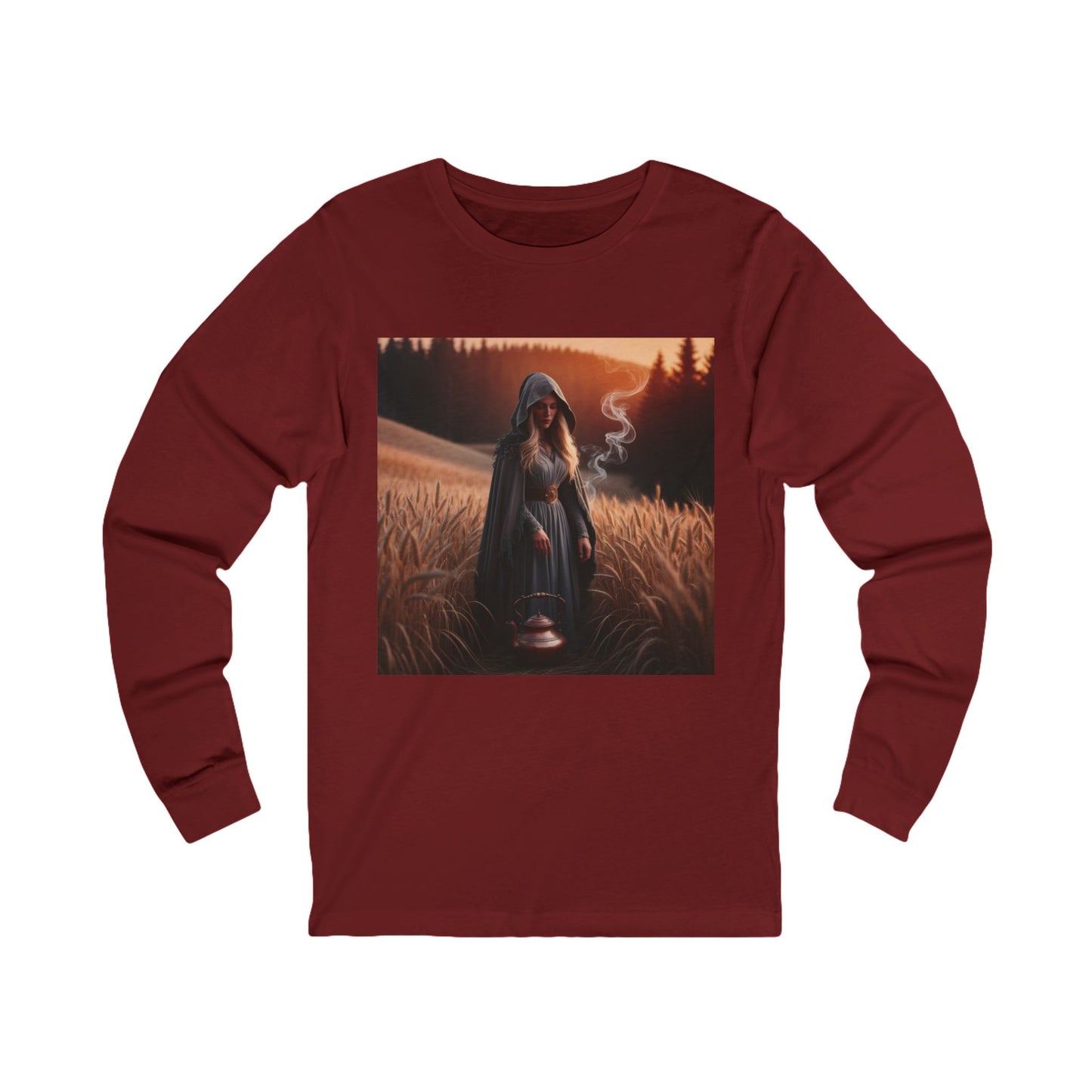 Mystical Magic Long Sleeve Tee (Unisex S-2XL) in Heather Forest