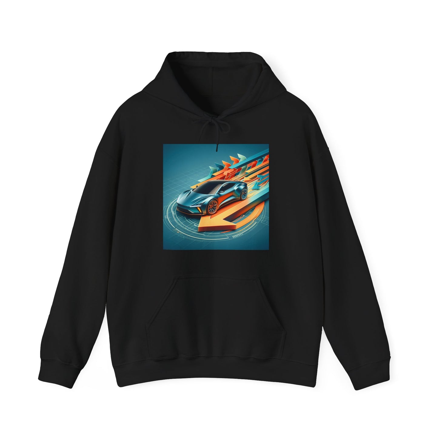 Let’s Ride – Automotive Graphic Hoodie (Unisex, S–5XL) in black