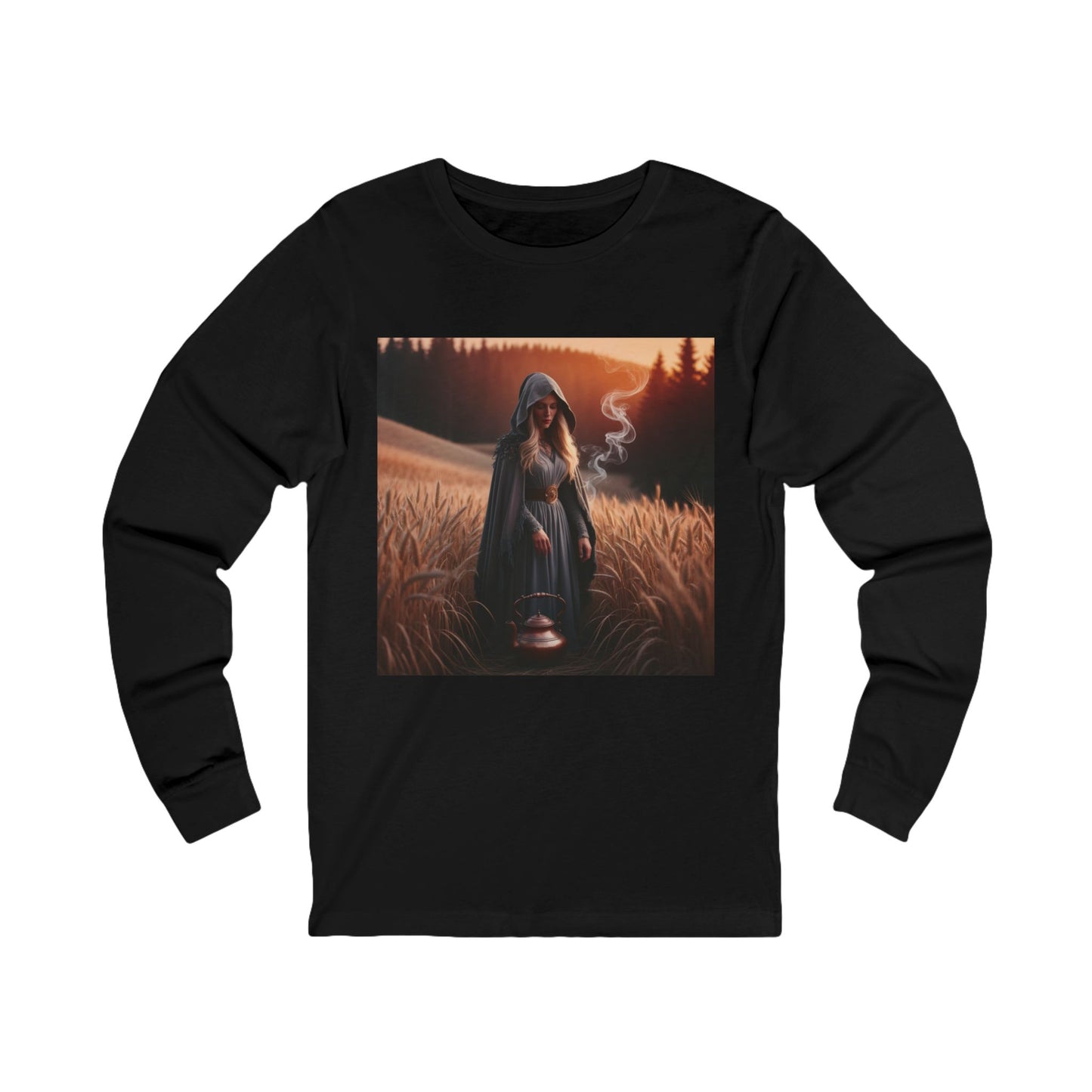 Mystical Magic Long Sleeve Tee (Unisex S-2XL) in Cardinal
