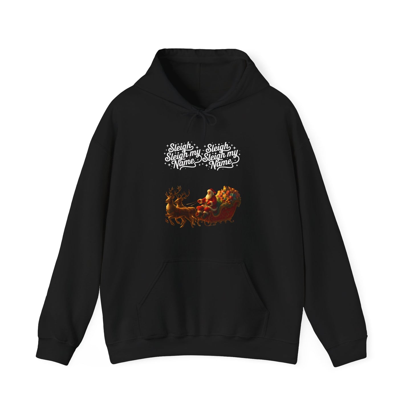 Sleigh My Name Vintage Santa Hoodie (Unisex S-5XL) in M
