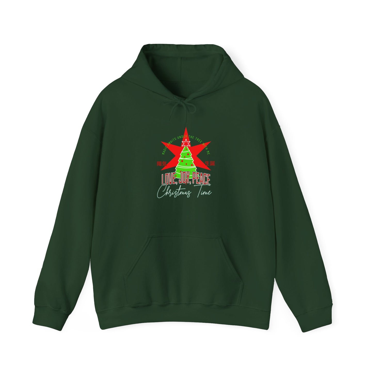 Love, Joy, And Peace Star Hoodie (Unisex S-5XL) in S