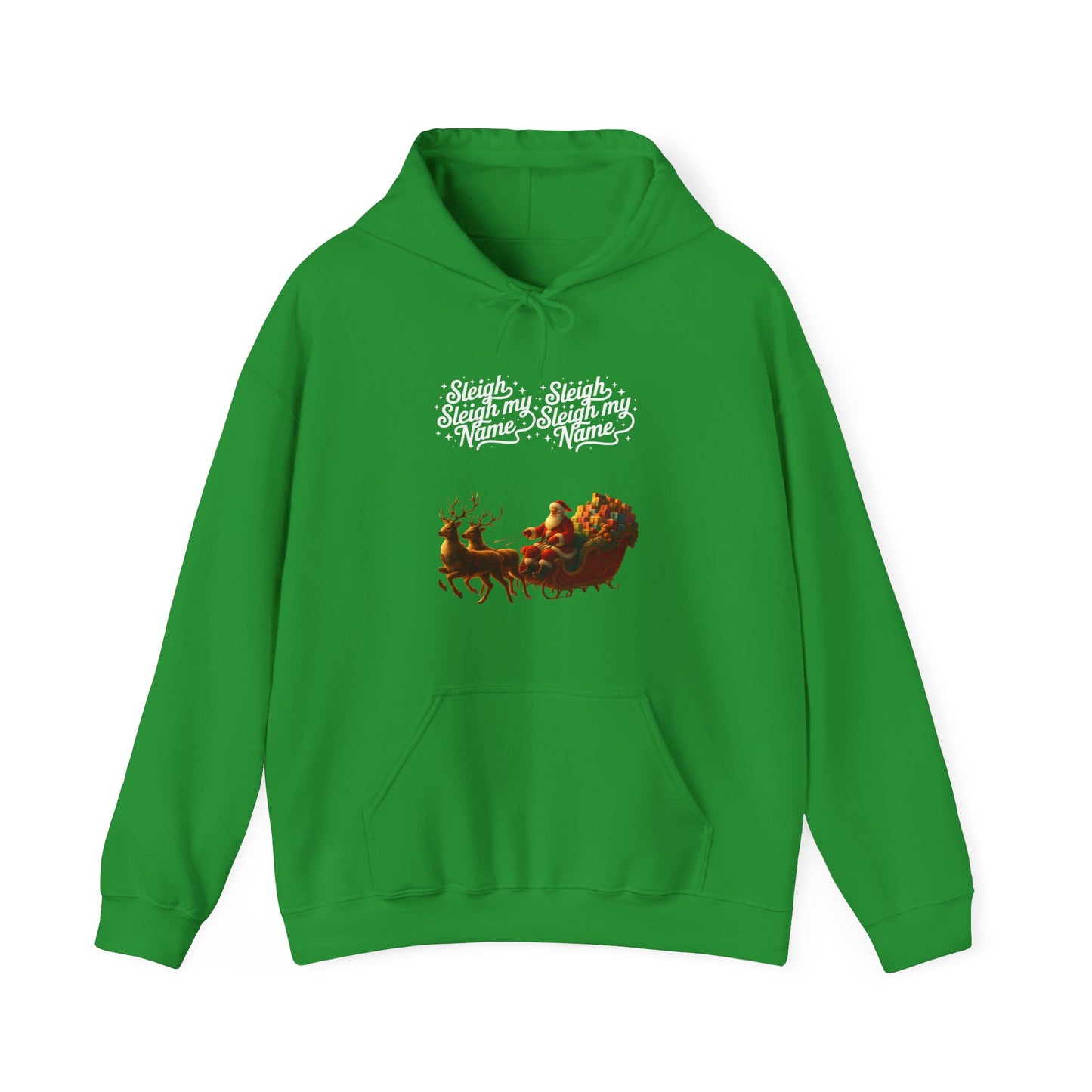 Sleigh My Name Vintage Santa Hoodie (Unisex S-5XL) in L