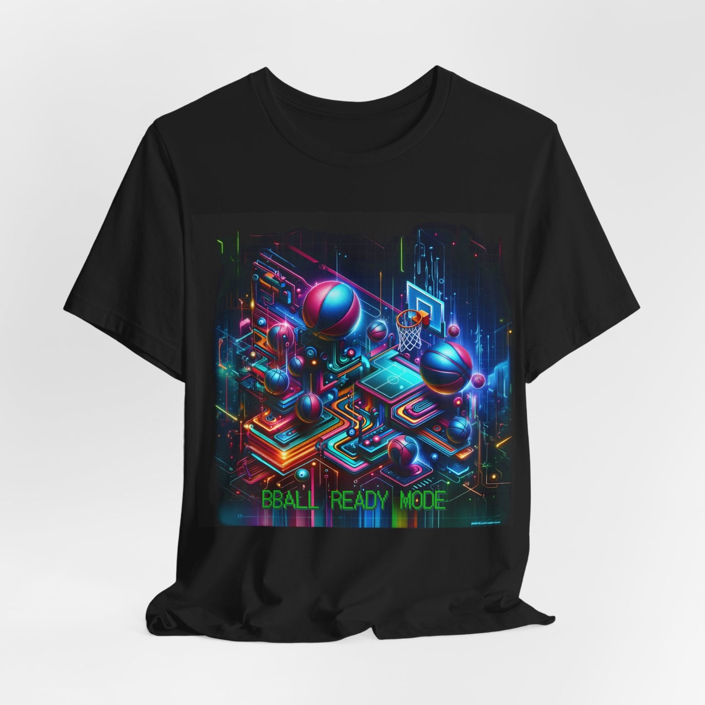 BBall Ready Mode – Athletic Graphic Tee (Unisex, S–3XL) in black