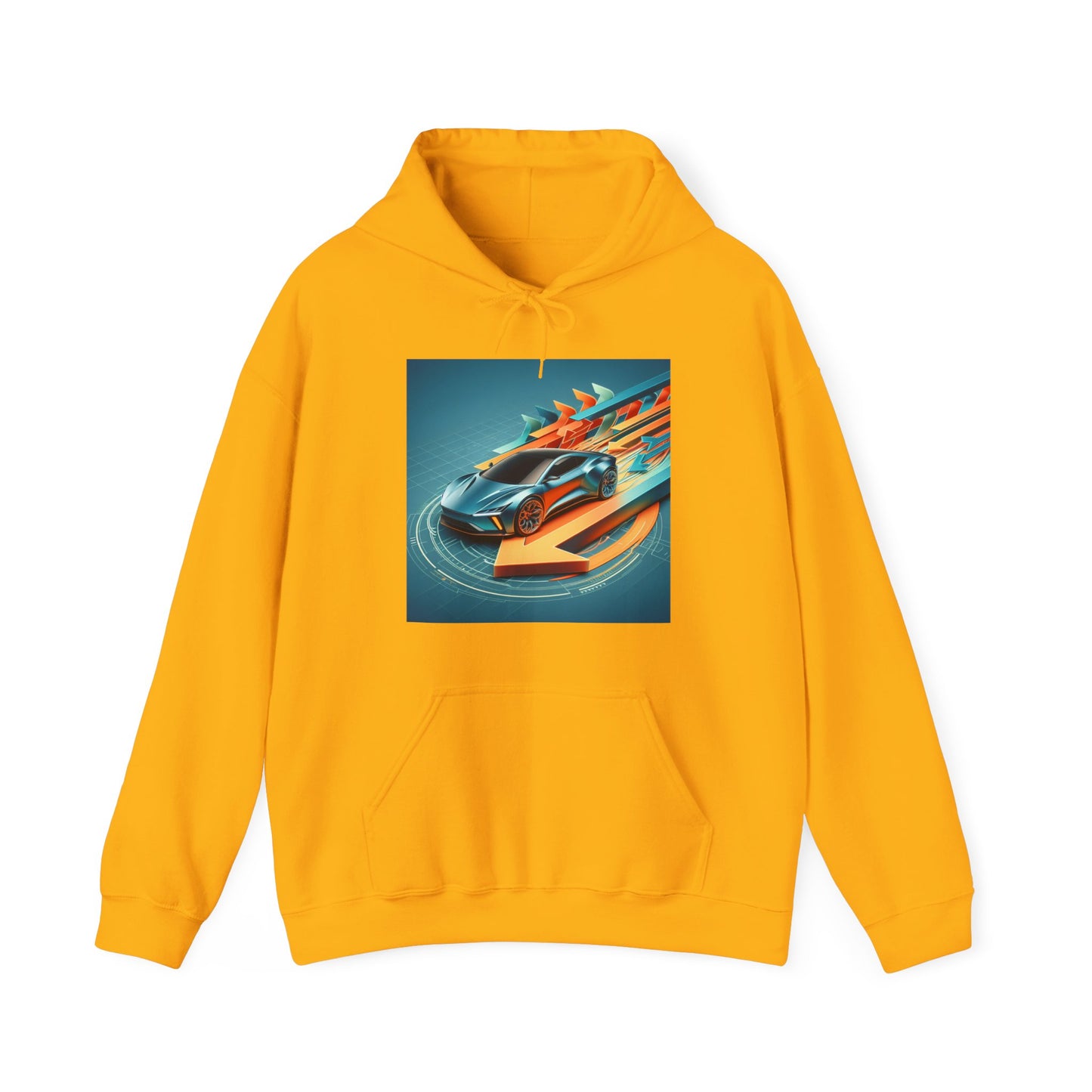 Let’s Ride – Automotive Graphic Hoodie (Unisex, S–5XL) in gold