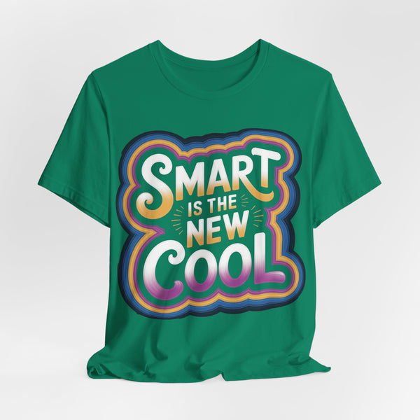 Back-to-School Graphic Tee - Smart Is the New Cool (Unisex S-3XL) in Kelly Green