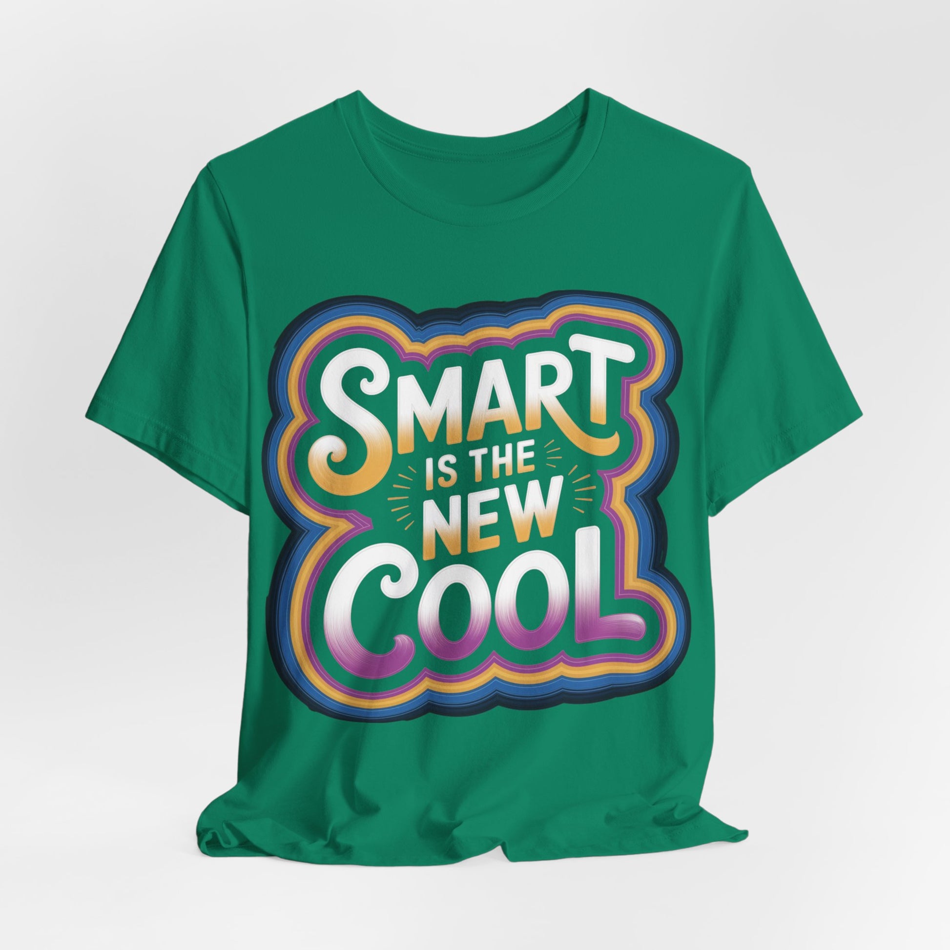 Back-to-School Graphic Tee - Smart Is the New Cool (Unisex S-3XL) in Kelly Green