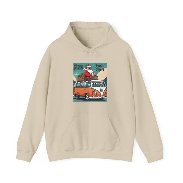 Santa Surf & Sleigh Hoodie (Unisex S-5XL) in M