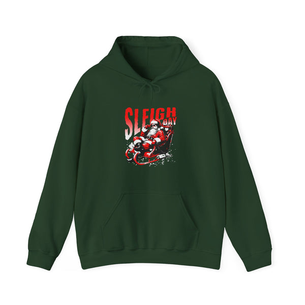 Sleigh Day, Cool Claus Hoodie (Unisex S-5XL) in M