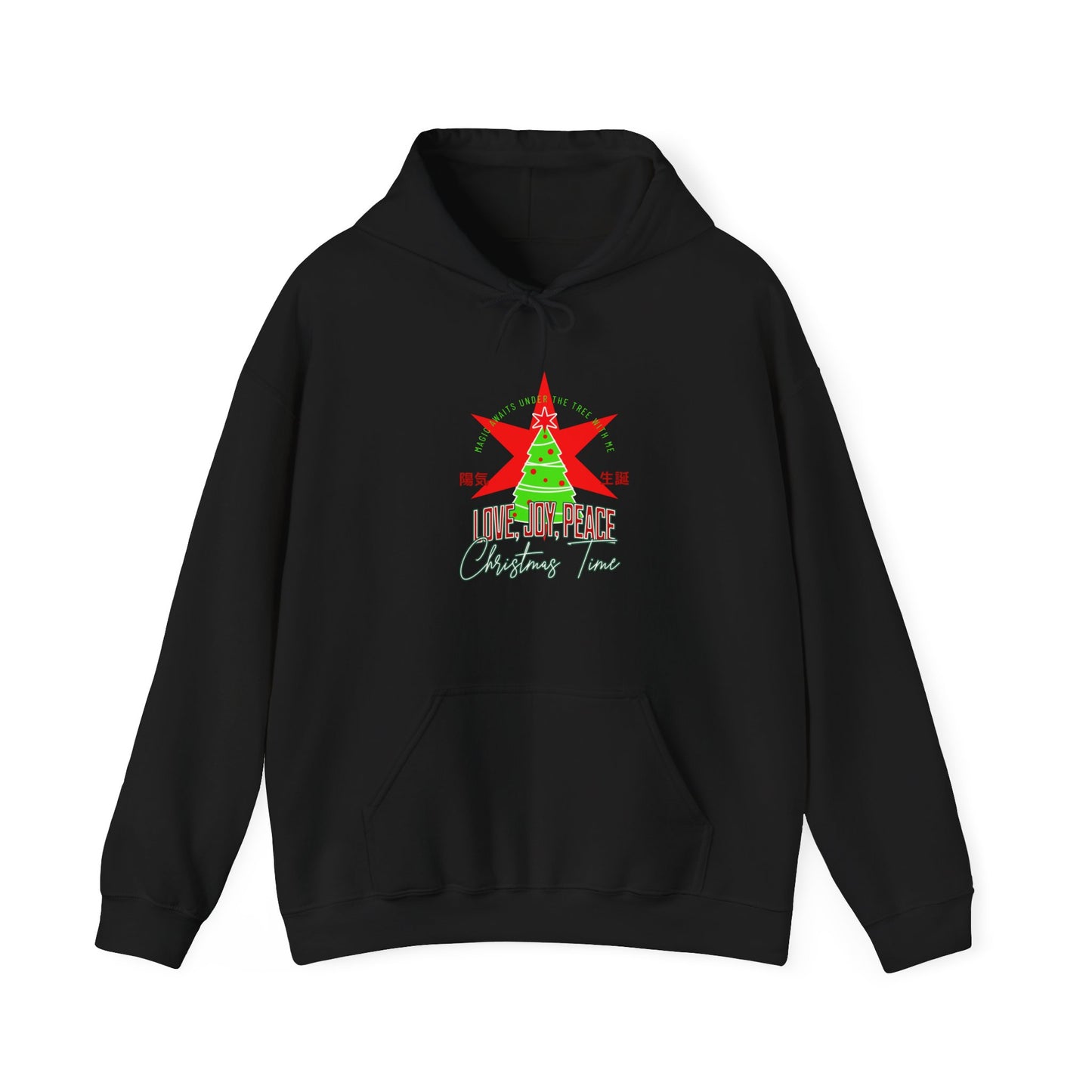 Love, Joy, And Peace Star Hoodie (Unisex S-5XL) in M