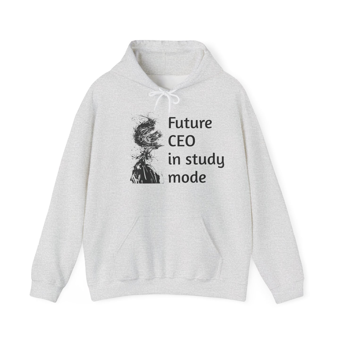 Future CEO Empowerment – Motivational Hoodie (Unisex, S–5XL) in athletic gray