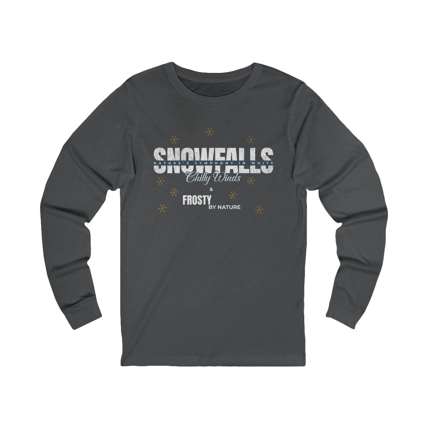 Snowfalls Long Sleeve Tee - Perfect for Winter Celebrations (Unisex S-2XL) in Heather Forest