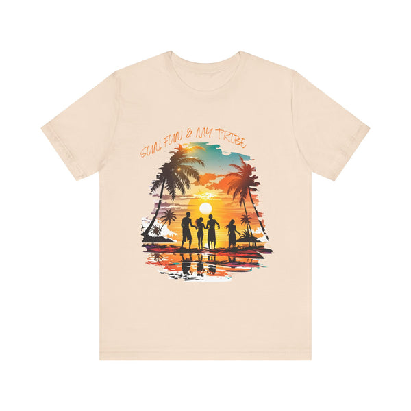 Sun, Fun & My Tribe Tee | Beach Sunset Shirt