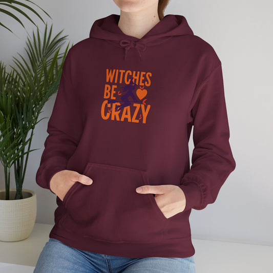 Witches Be Crazy Hoodie (Unisex, S-5XL) in Maroon