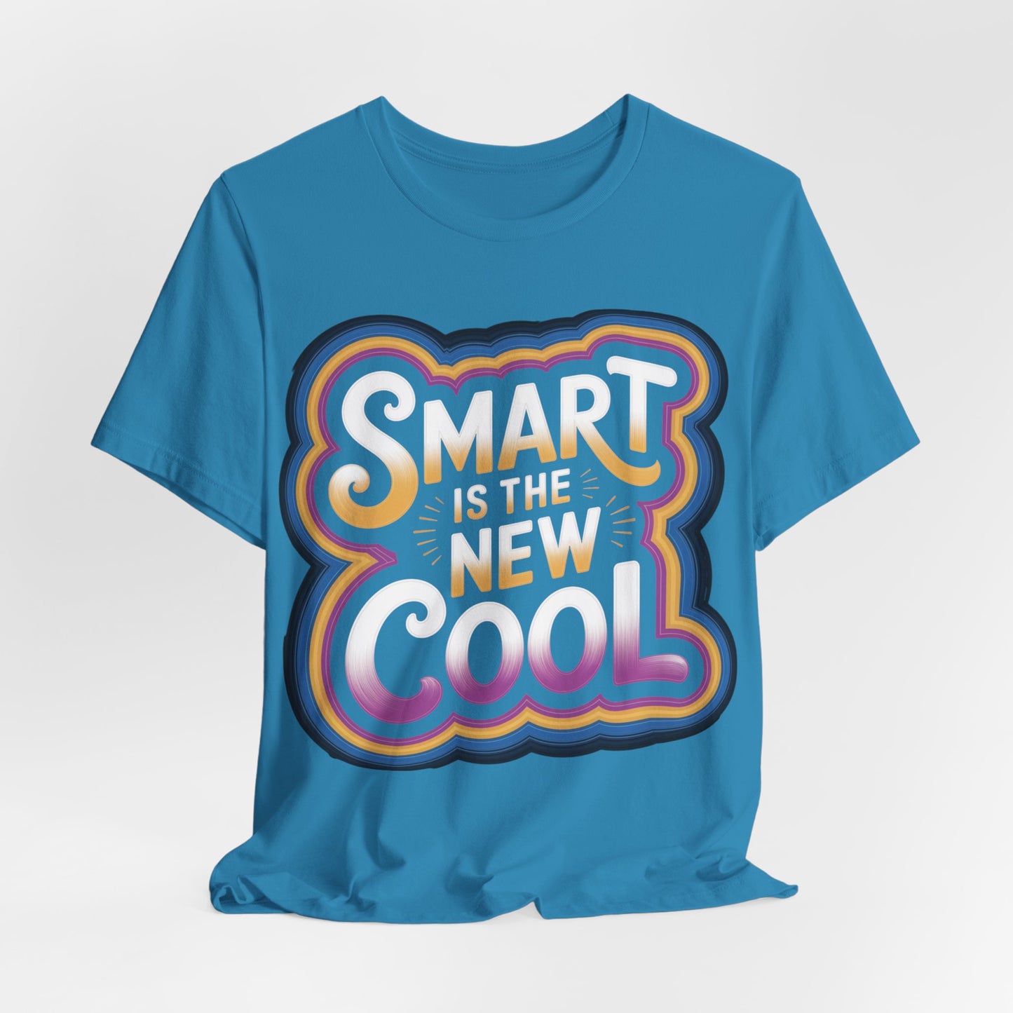 Back-to-School Graphic Tee - Smart Is the New Cool (Unisex S-3XL) in aqua