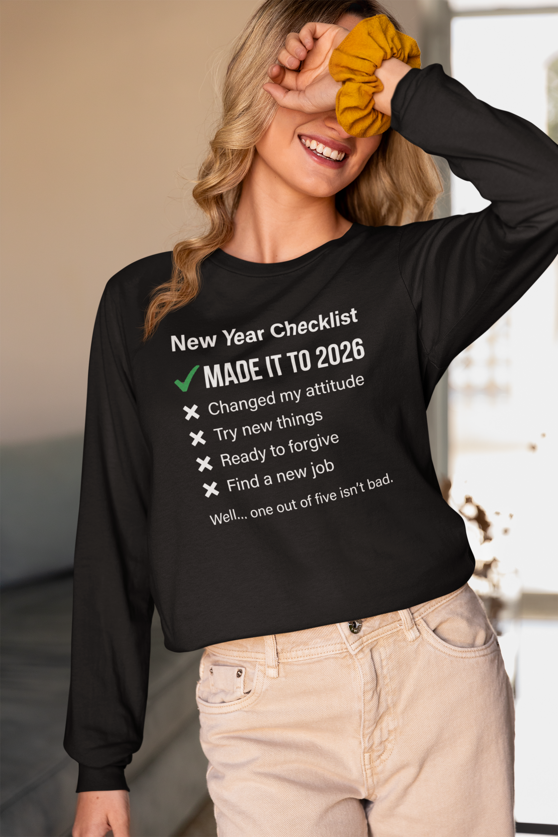 New Year Checklist Made It to 2026 Shirt in Black