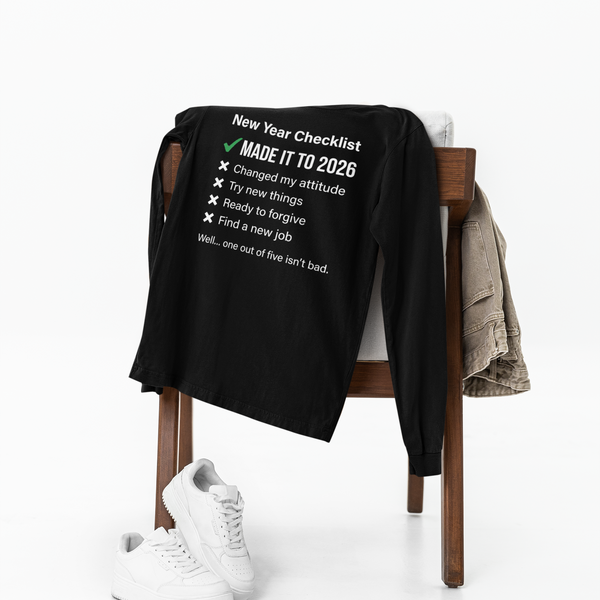 New Year Checklist Made It to 2026 Shirt in Athletic Heather