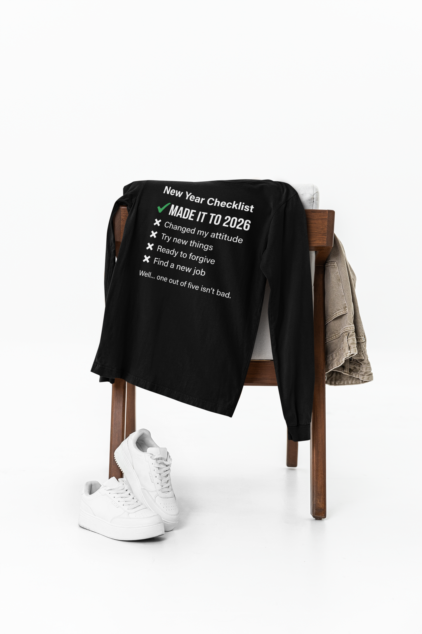 New Year Checklist Made It to 2026 Shirt in Athletic Heather