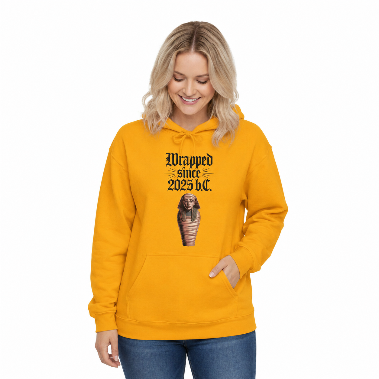 Wrapped Since 2025 B.C. Mummy Hoodie