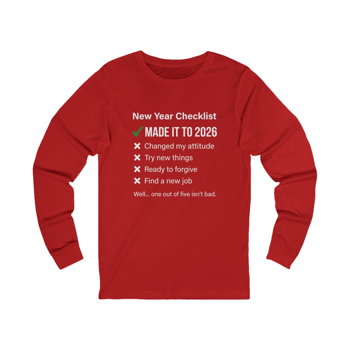 New Year Checklist Made It to 2026 Shirt in White