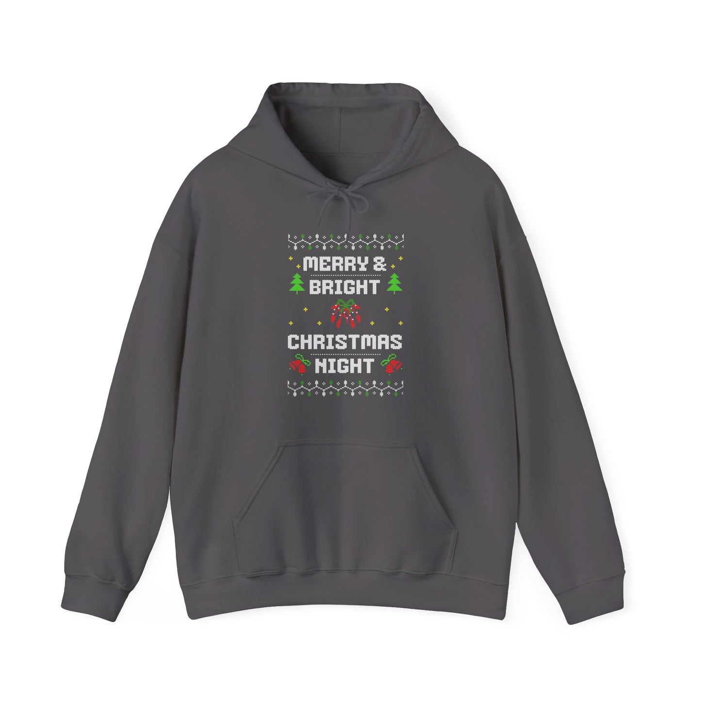 Merry & Bright Christmas Night Hoodie (Unisex S-5XL) in L