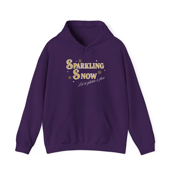 Sparkling Snow Winter Hoodie – Let It Glisten & Flow (Unisex S-5XL) in M