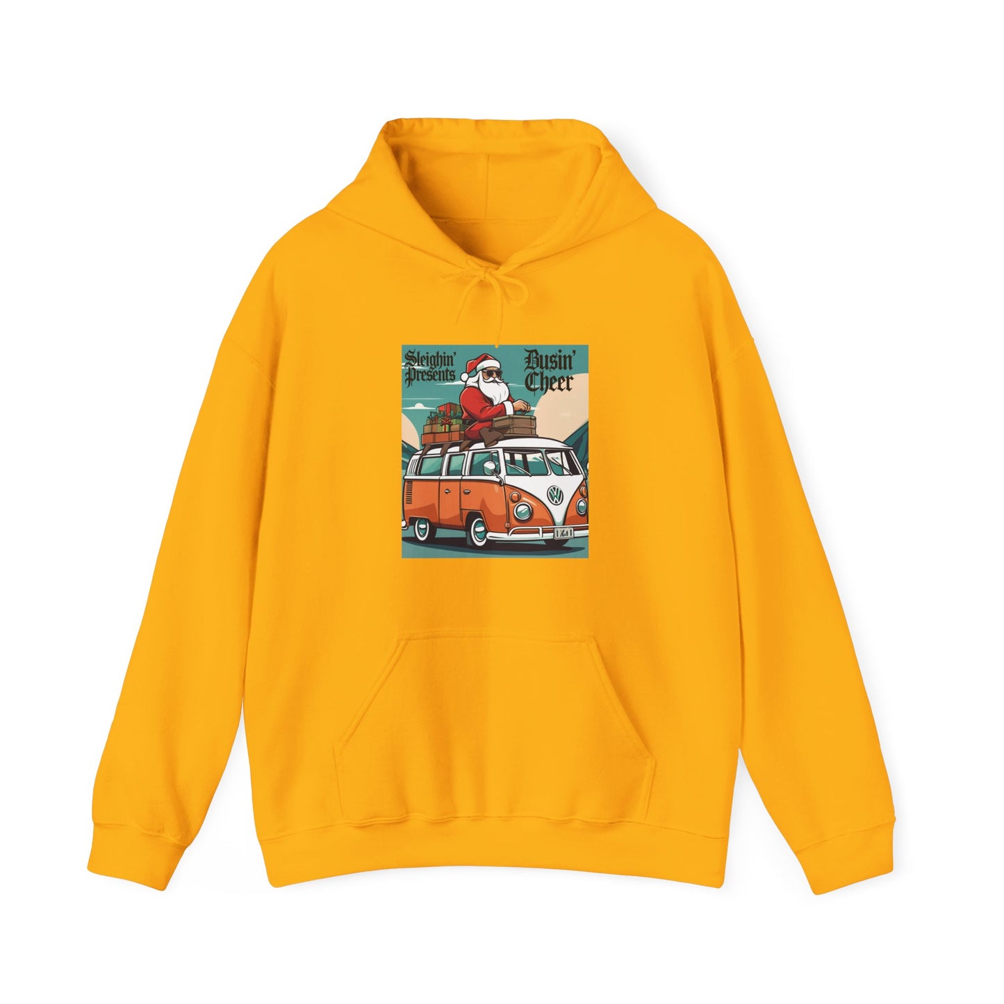 Santa Surf & Sleigh Hoodie (Unisex S-5XL) in XL