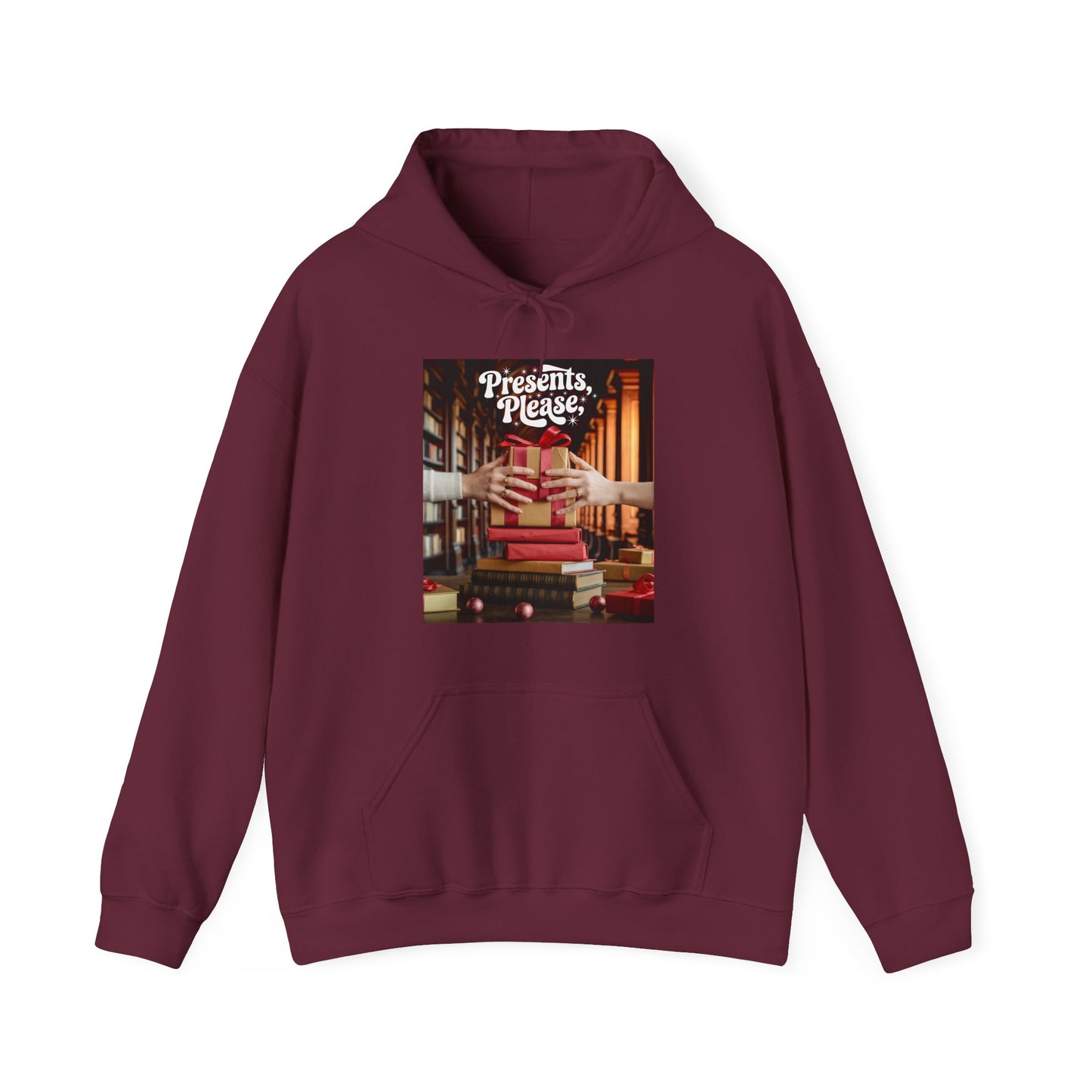 Presents, Please Library Gift Hoodie (Unisex S-5XL) in L