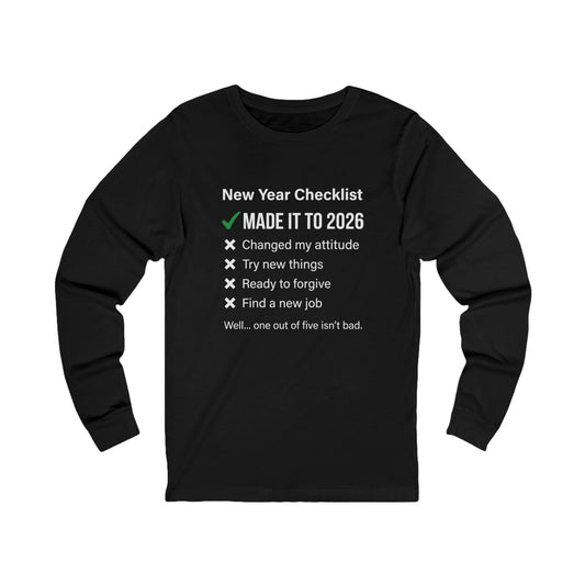 New Year Checklist Made It to 2026 Shirt in White