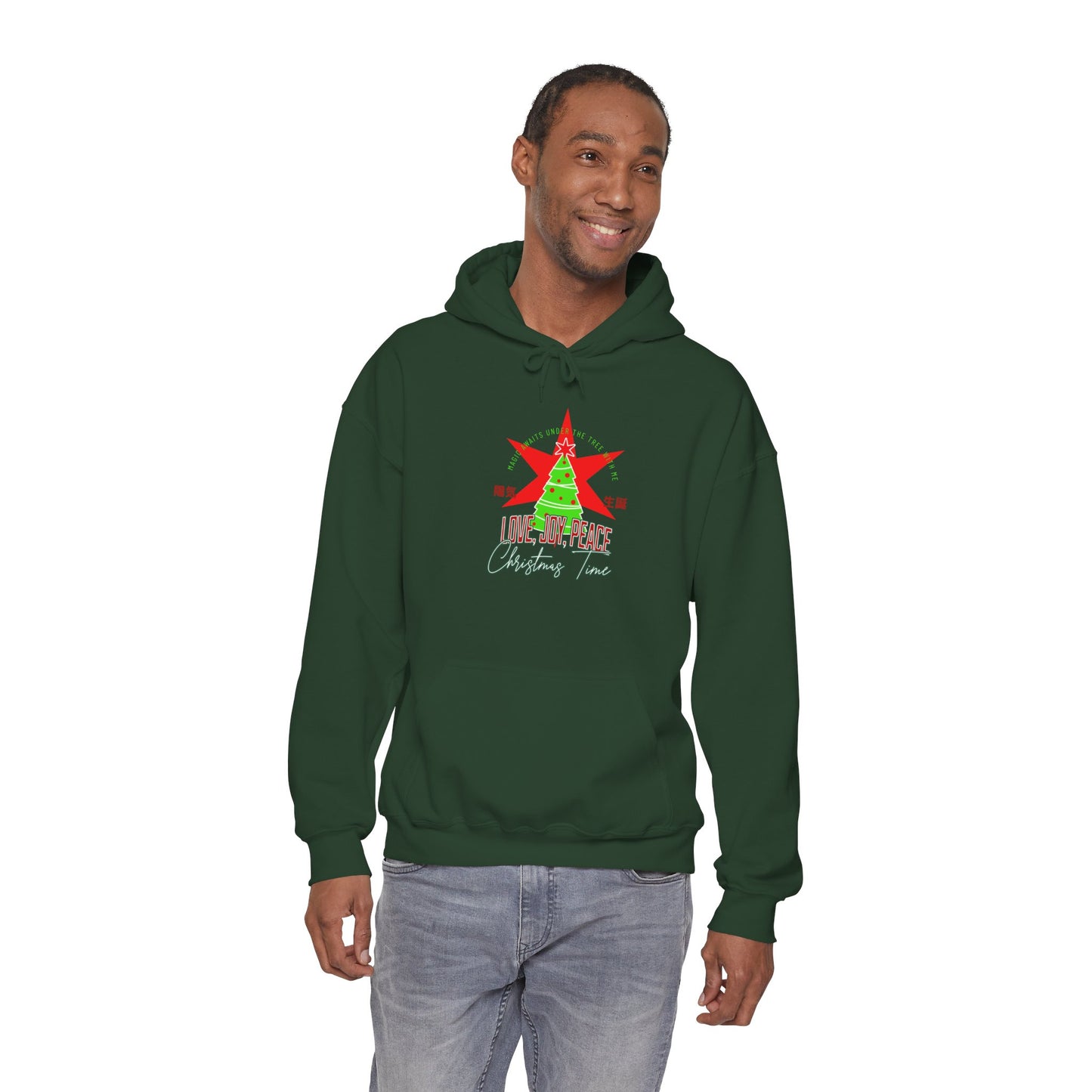 Love, Joy, And Peace Star Hoodie (Unisex S-5XL) in S