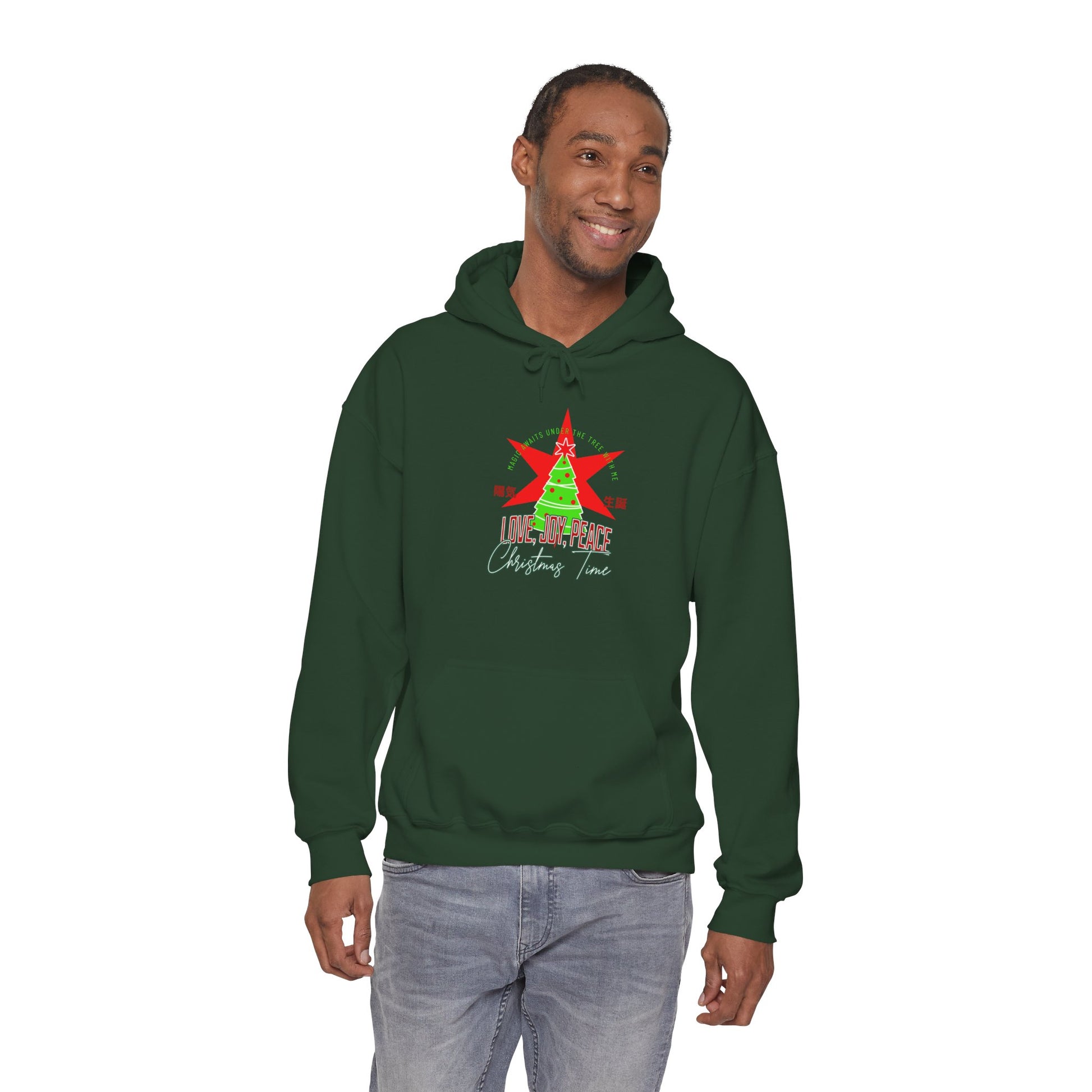 Love, Joy, And Peace Star Hoodie (Unisex S-5XL) in S
