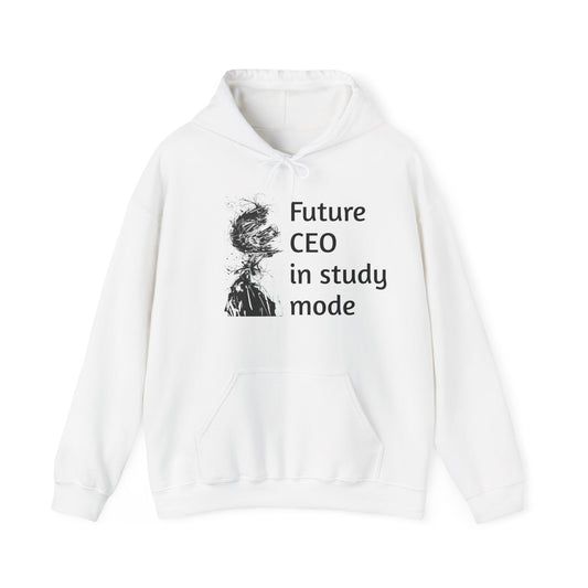Future CEO Empowerment – Motivational Hoodie (Unisex, S–5XL) in white