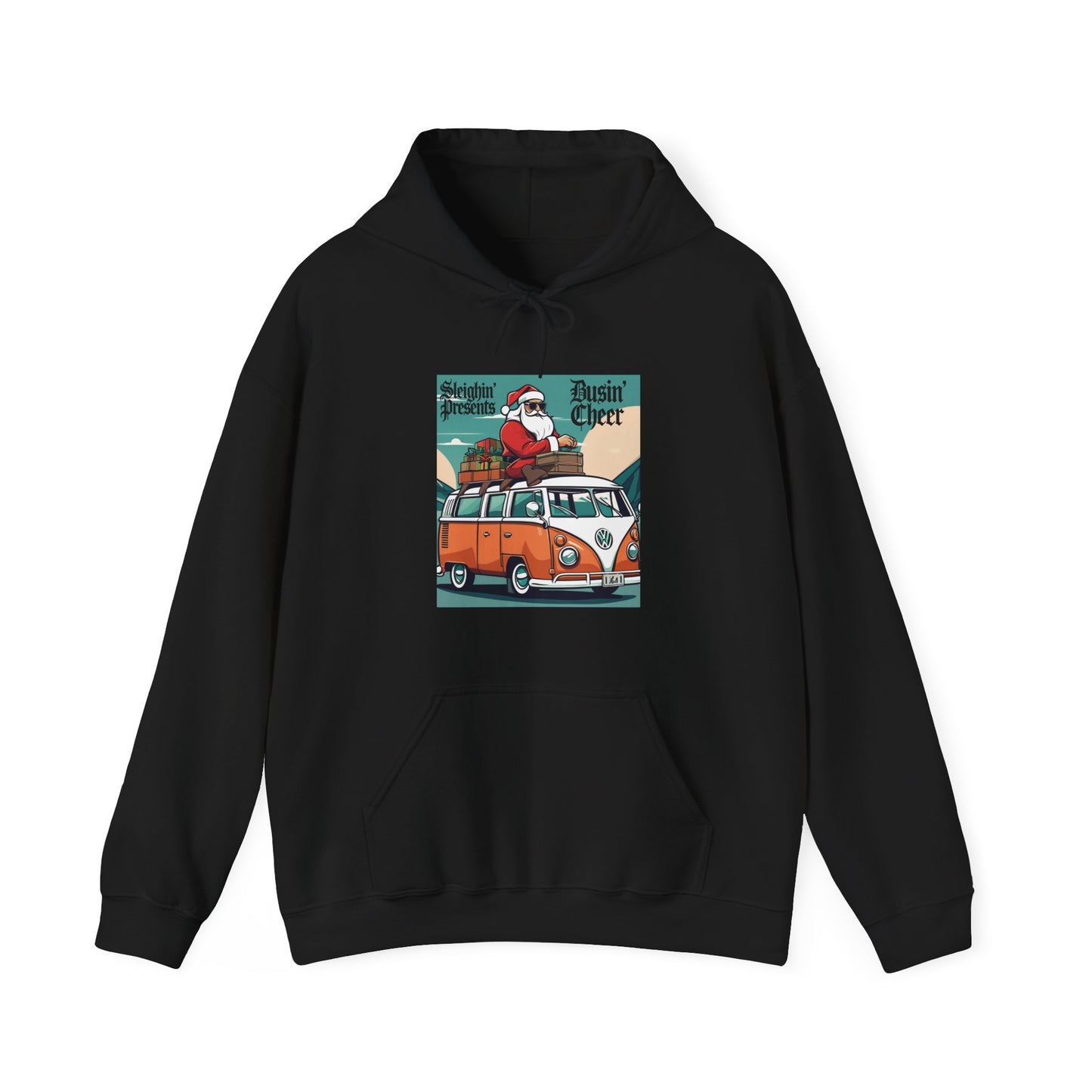 Santa Surf & Sleigh Hoodie (Unisex S-5XL) in L