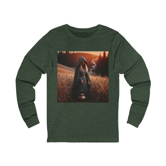 Mystical Magic Long Sleeve Tee (Unisex S-2XL) in Black