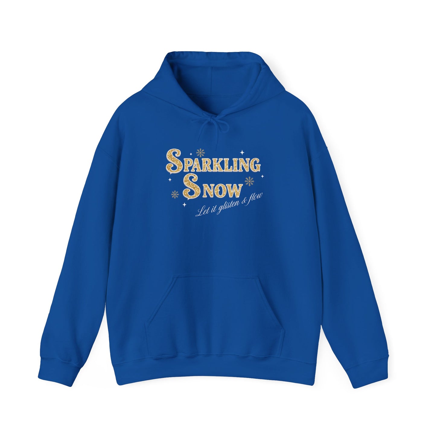 Sparkling Snow Winter Hoodie – Let It Glisten & Flow (Unisex S-5XL) in XL