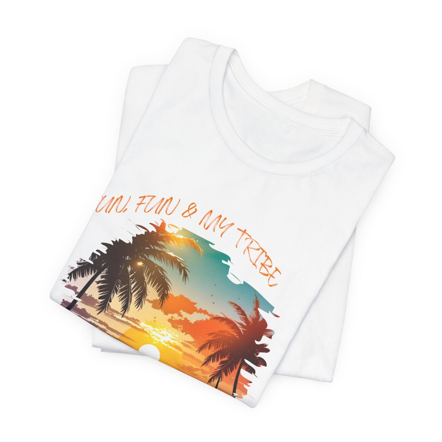 Sun, Fun & My Tribe Tee | Beach Sunset Shirt