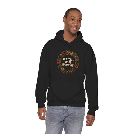 Heritage, Hope, and Harmony Wreath Hoodie - Kwanzaa (Unisex S–5XL) in S